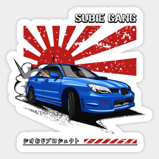 Subie Gang WRX STi (Special Blue) Sticker